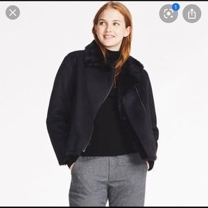 Uniqlo faux shearling jacket